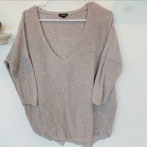 Express Tan Knit Sweater